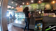 Reproduzir Encontro de café preto: garota tailandesa gostosa chupa pau grande e engole gozada